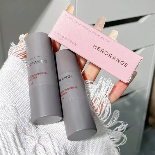2PCS Cosmetic High Color Rendering Sponge Blush Portable And Travel Friendly Radiant Glow Skin Care Products Trend Blush Stick